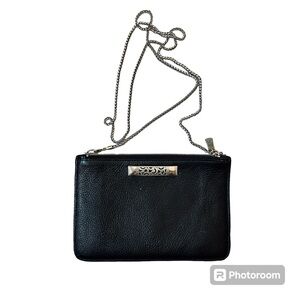 Brighton 3 separate color sections,  leather crossbody purse bag EUC